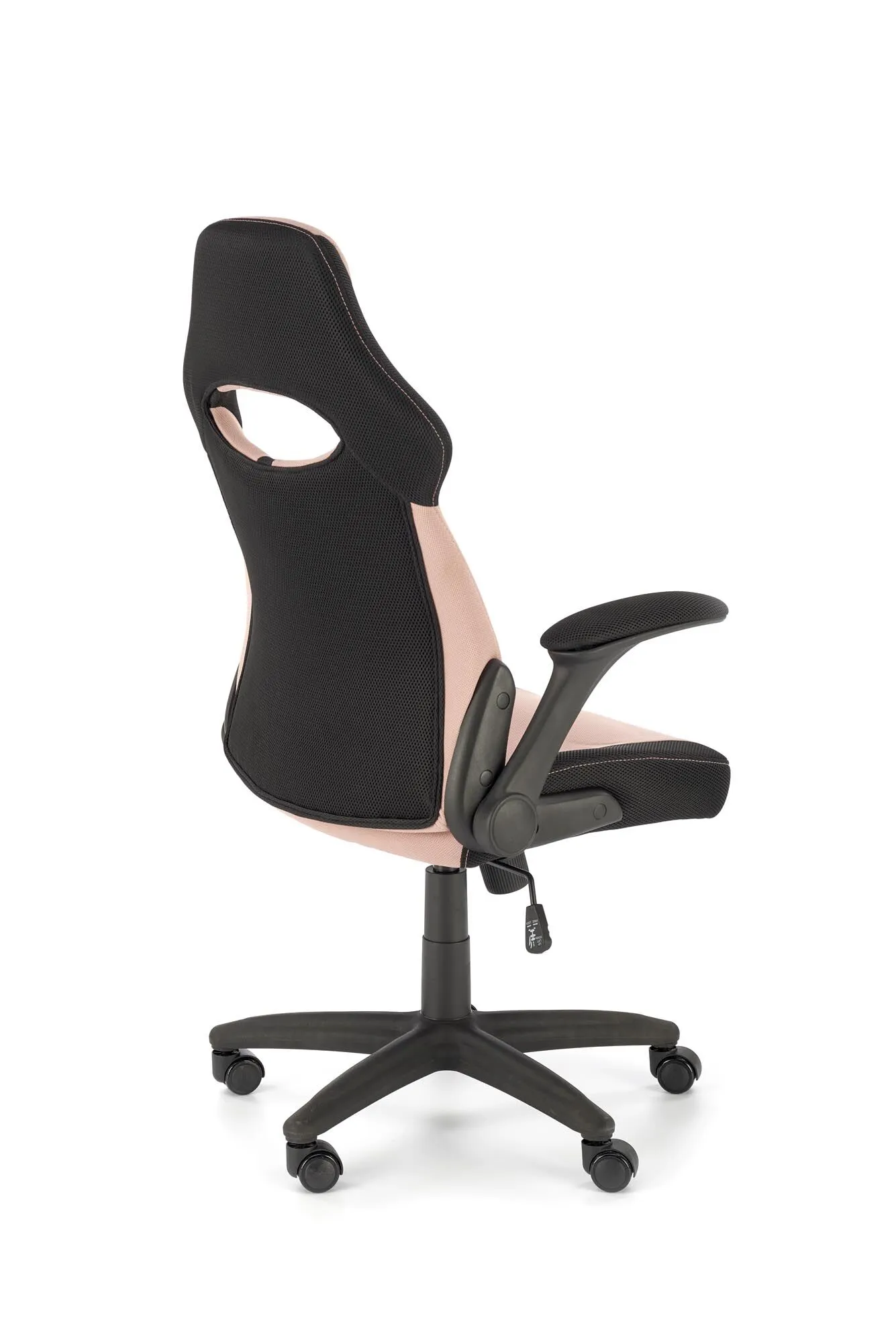 BA-HA105748-9 Juoda ergonomiška biuro kėdė su reguliuojama atrama