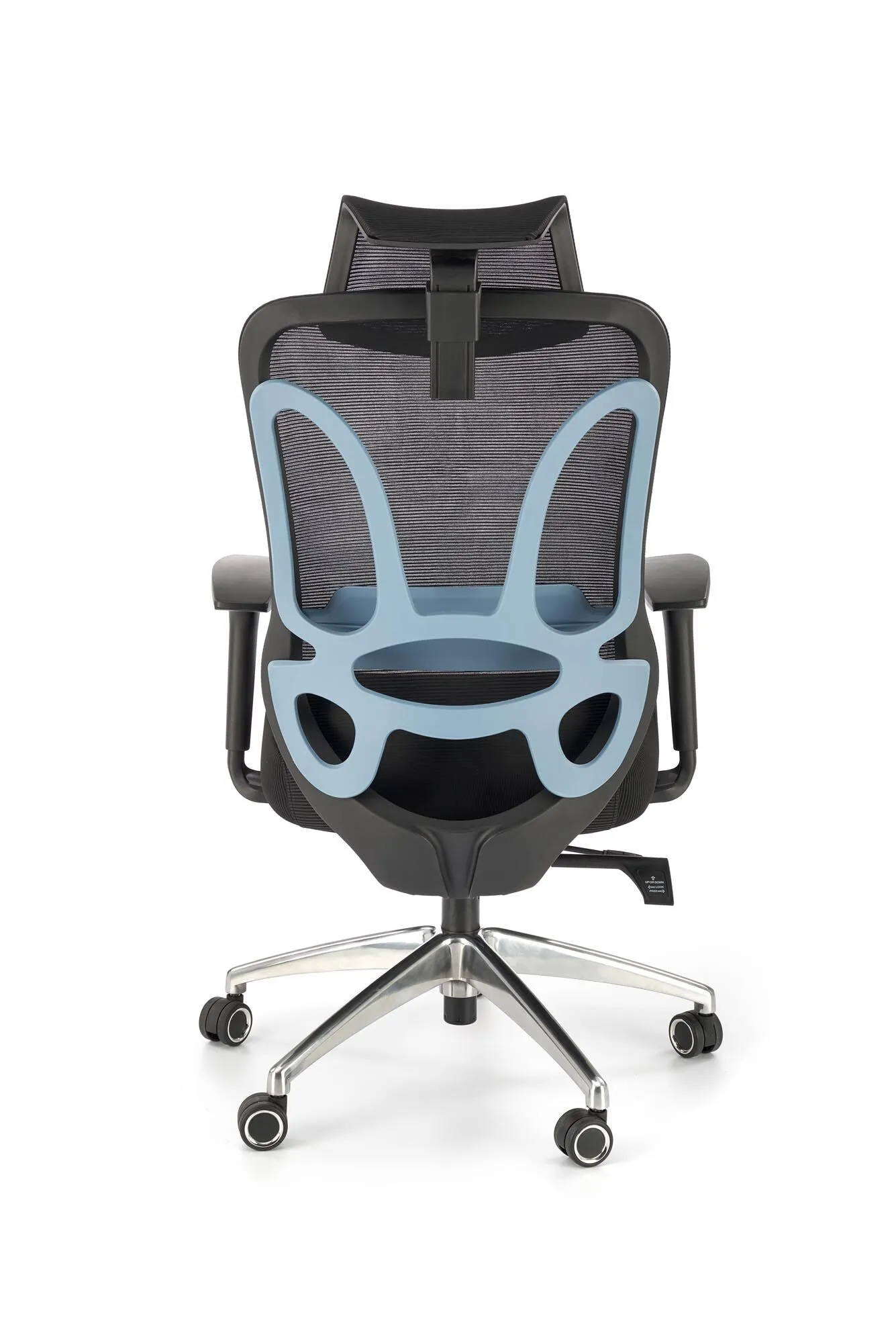 BA-HA105759-10 Juoda biuro kėdė su patogia ergonomiška atrama