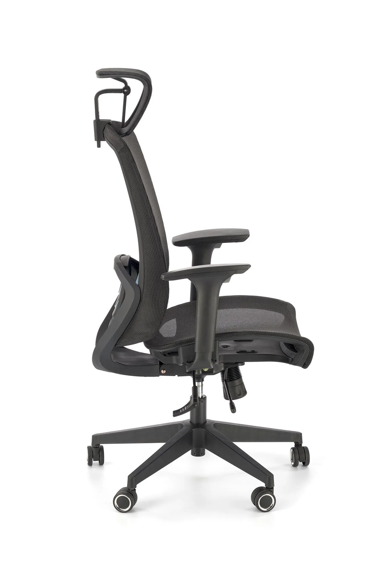 BA-HA105760-11 Juoda biuro kėdė HA105760 su ergonomišku atlošu
