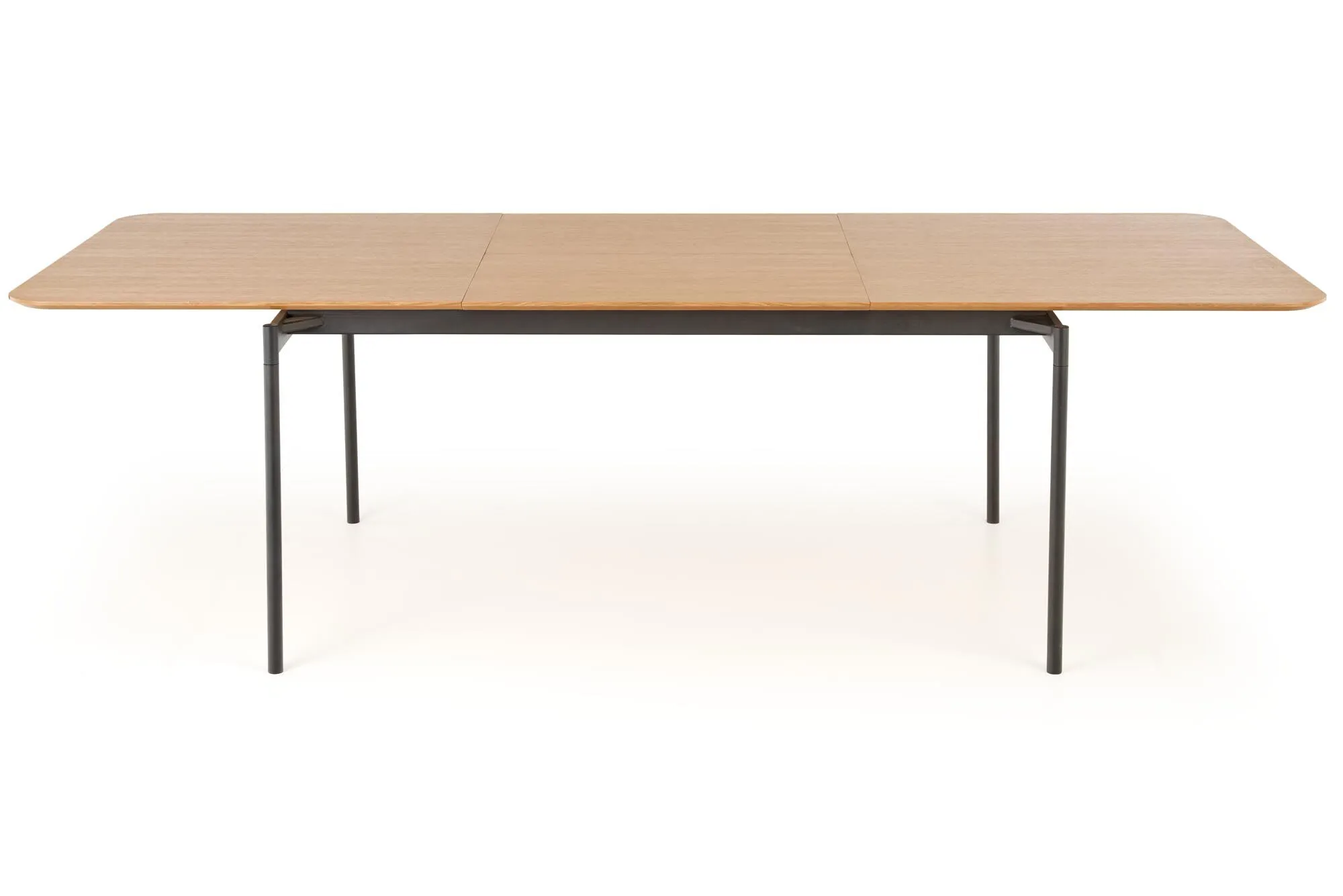 BA-HA105822-9 Modernus medinis stalas HA105822 su metaliniu rėmu