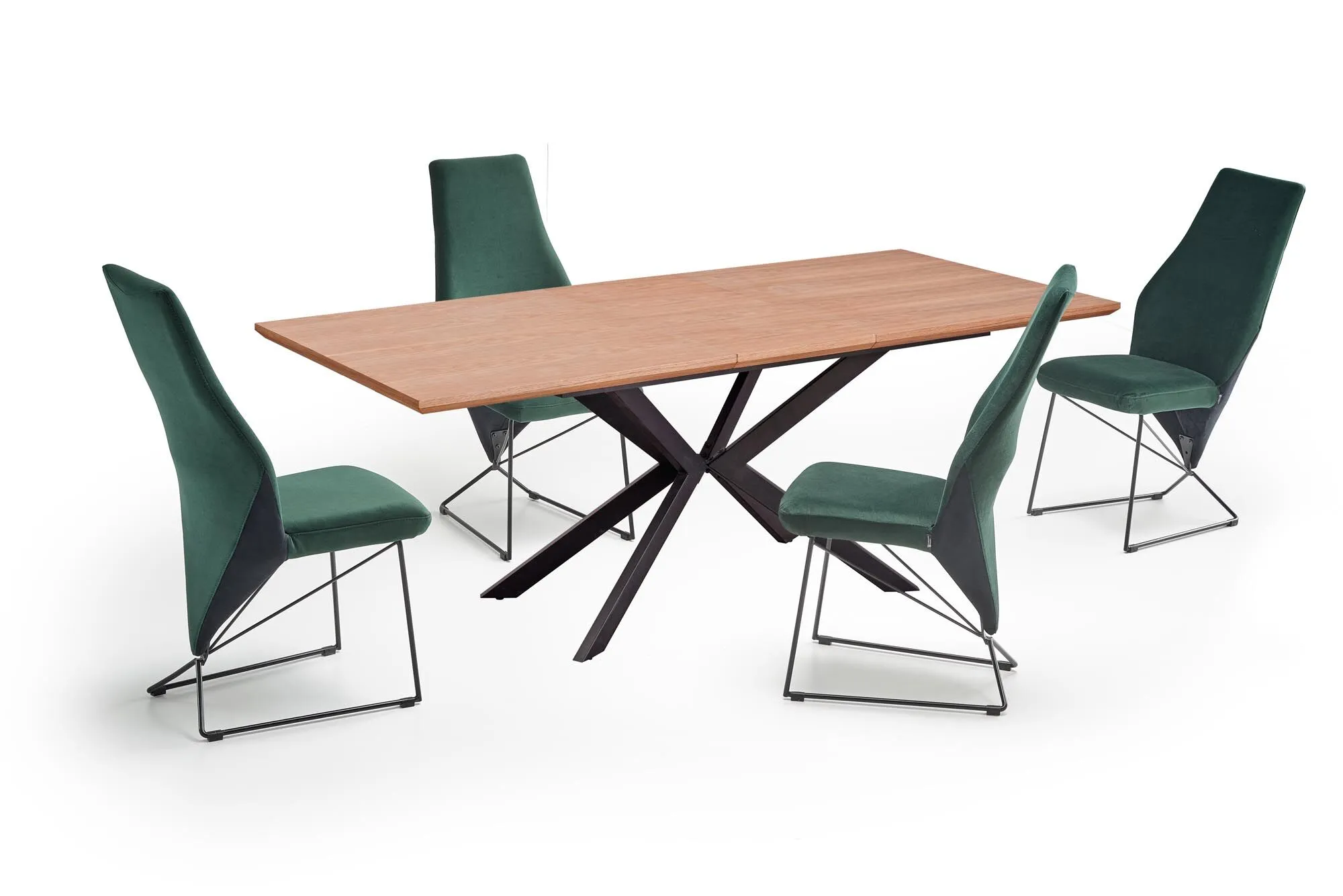BA-HA105838-3 Modernus medinis stalas HA105838 su elegantišku dizainu