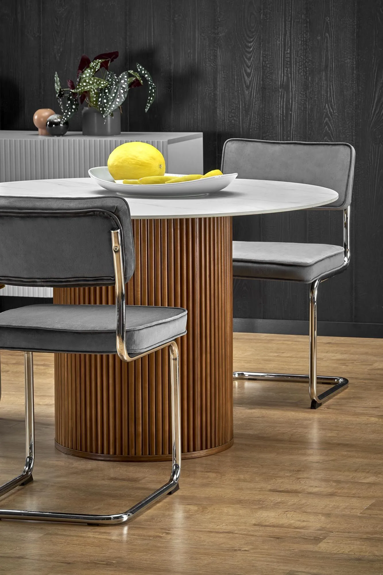 BA-HA105879-12 Modernus medinis stalas HA105879 su elegantišku dizainu