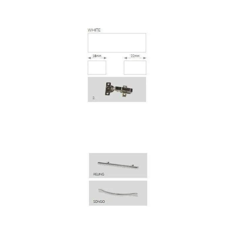 BA-GS211221-5 60 cm pakabinama spintelė su dviem durelėmis ir lentyna