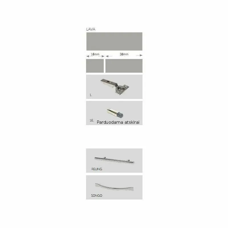 BA-GS211221-7 60 cm pakabinama spintelė su lentynomis ir moderniu dizainu