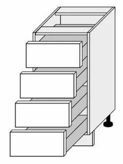 40 cm pastatoma spintelė D4R 40 GS2112340