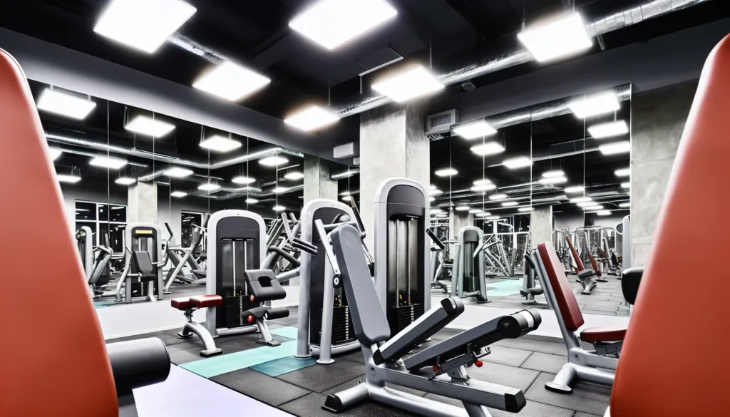 Funkcionalūs baldai sporto klubams su tvirtais paviršiais ir saugia treniruoklių salės aplinka