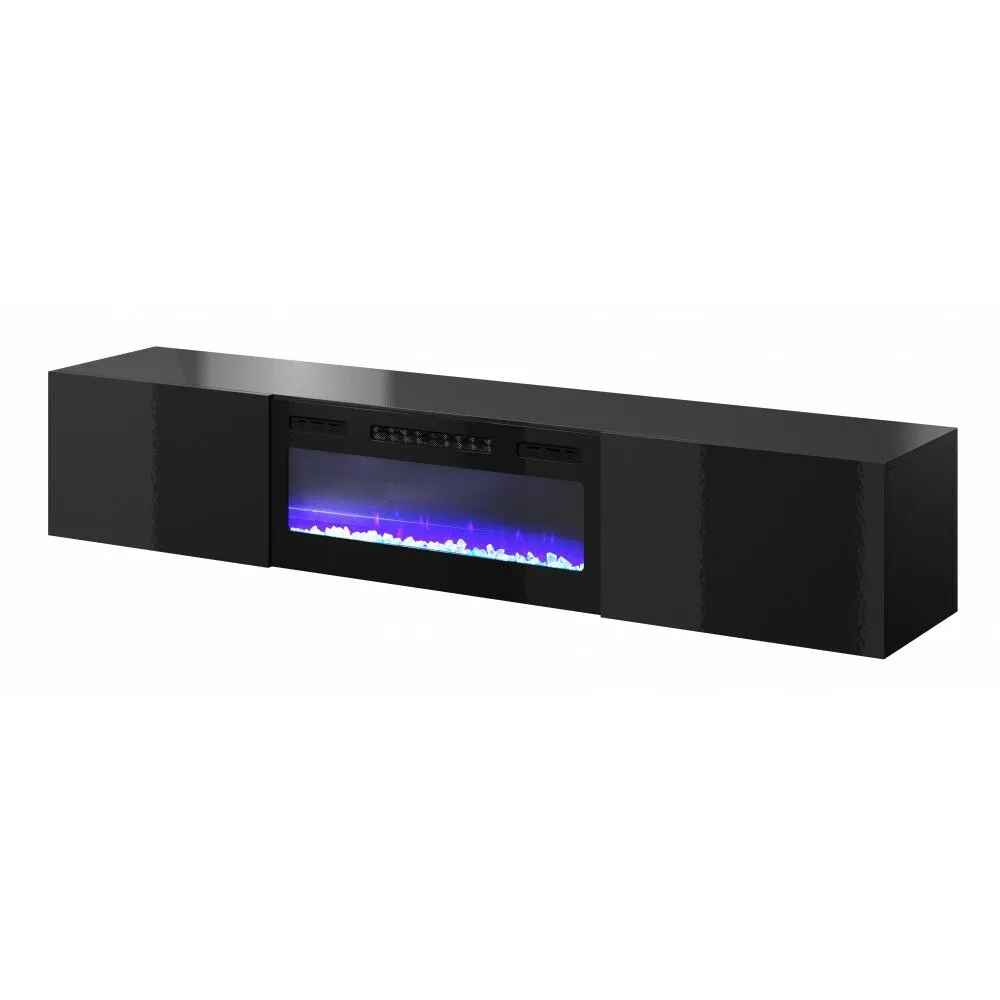 BA-IK103624-2 Moderni TV spintelė IK103624 su medžio dekoru