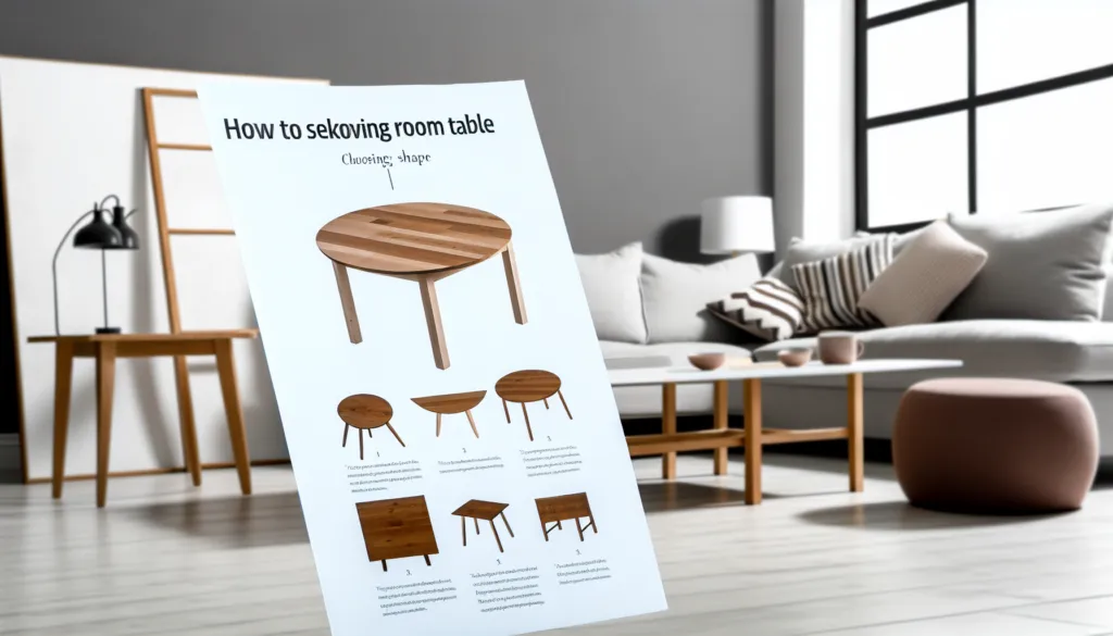 Patogus svetainės stalas šviesioje svetainėje su sofa, kilimu ir natūralaus medžio detalėmis