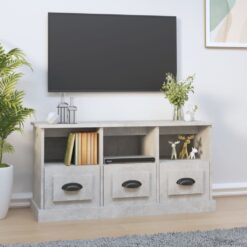 Televizoriaus spintelė, betono pilka, 100x35x50cm, mediena