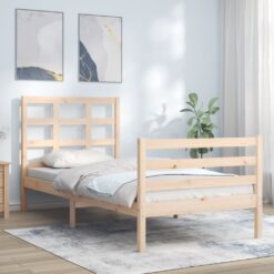 Lovos rėmas su galvūgaliu, 100x200cm, medienos masyvas