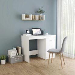 Rašomasis stalas, baltos spalvos, 100x50x76cm, MDP