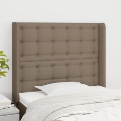 Galvūgalis su auselėmis, taupe, 83x16x118/128cm, audinys