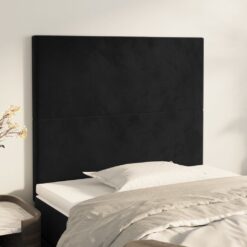 Galvūgalis, 2vnt., juodos spalvos, 100x5x78/88cm, aksomas