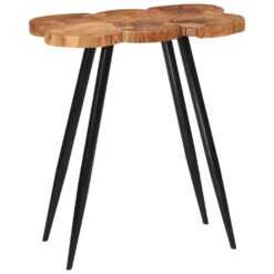 Rąstinis baro stalas, 90x54x105cm, akacijos medienos masyvas