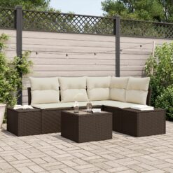 4 dalių sodo sofa rinkinys su pagalvėmis pilkos spalvos poli ratanas