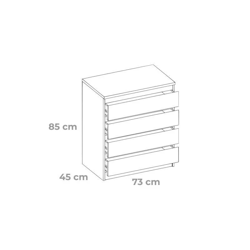 830c72ee0b5a2a6dc0583c358243403f Moderni komoda Armadio A1 4S su keturiais stalčiais