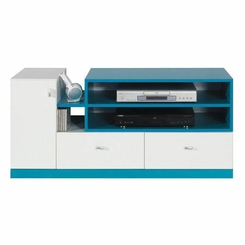 BA-GS109448-3 Modernus TV staliukas Mobi MO12 su lentynomis ir stalčiais