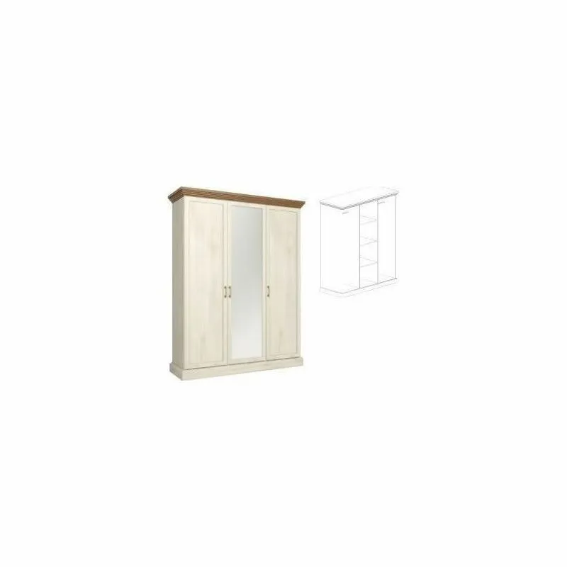 BA-GS110805-8 Moderni trijų durų spinta Royal S3D su elegantišku dizainu
