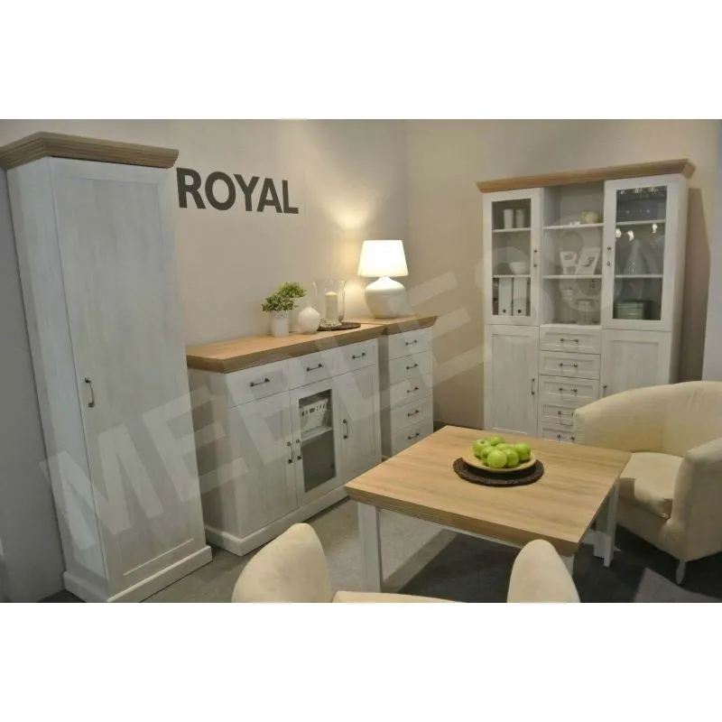 BA-GS110809-12 Vitrina Royal W2D elegantiškas svetainės baldas su stiklu
