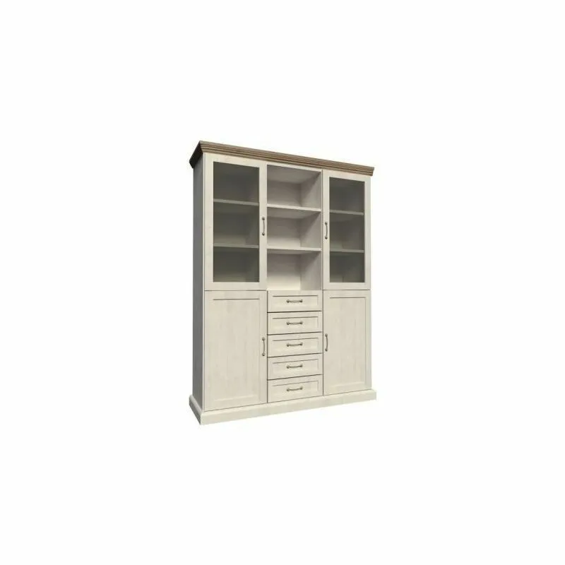 BA-GS110809-2 Elegantiška vitrinos Royal W2D galerijos nuotrauka su stiklinėmis durelėmis