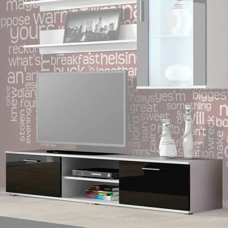 BA-GS110856-5 Modernus TV staliukas Soho S-3 su lentynomis ir stalčiais