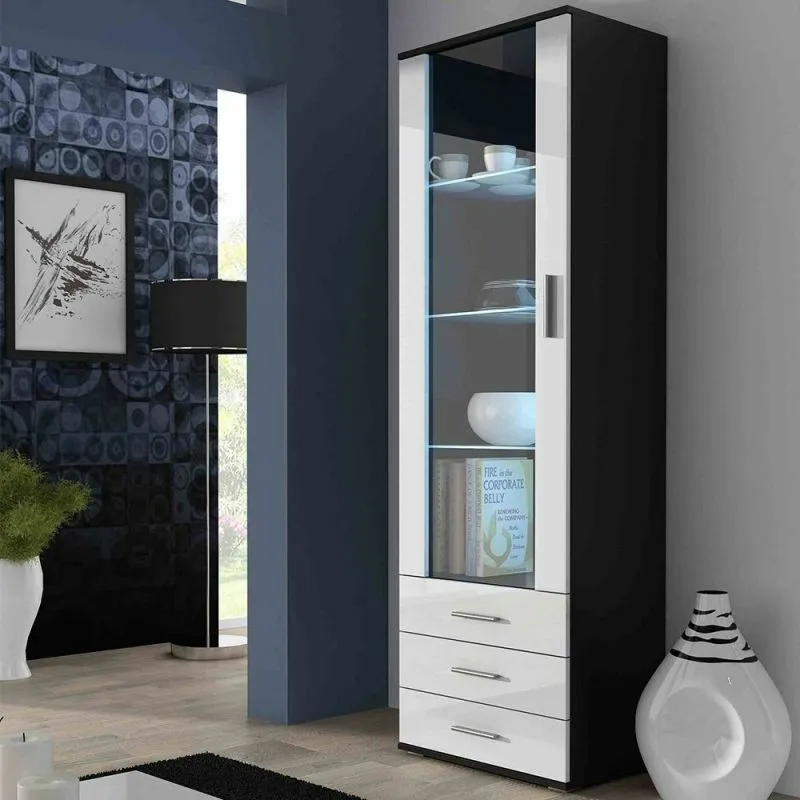 BA-GS110859-3 Moderni „Soho S-1“ vitrina su stiklinėmis durimis