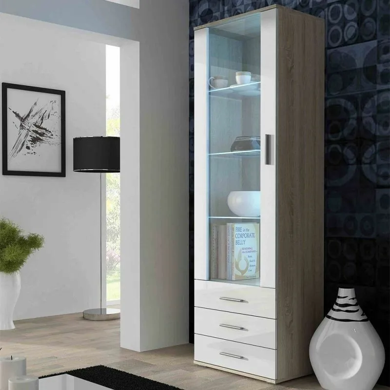 BA-GS110859-5 Moderni vitrina Soho S-1 su stiklinėmis durelėmis