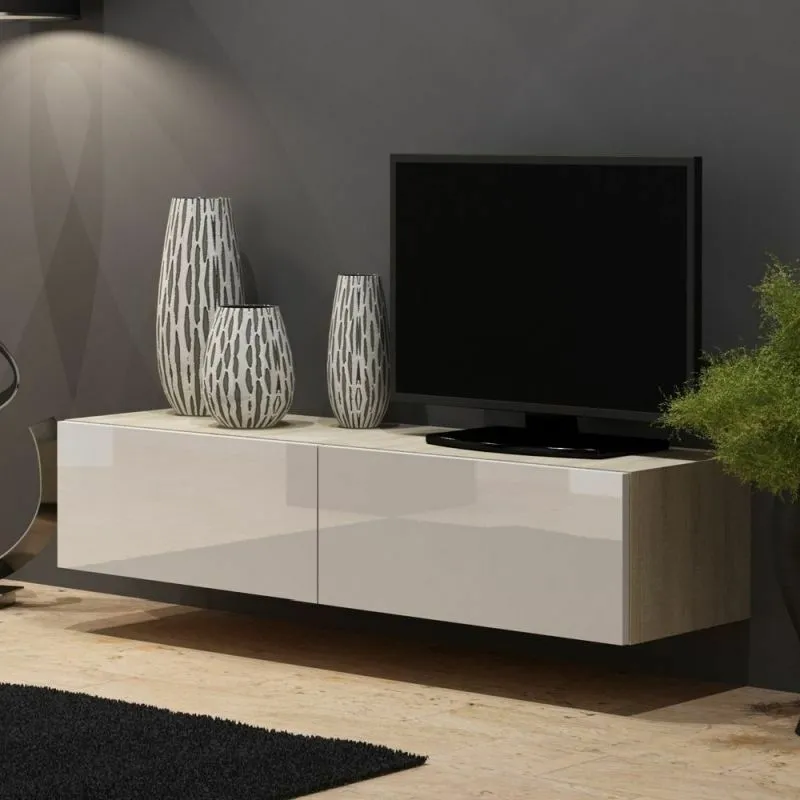 BA-GS111045-5 Modernus TV staliukas Vigo 140 su lentynomis