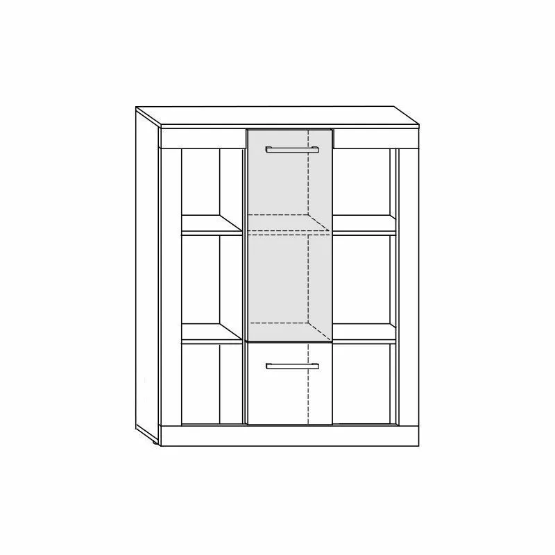 BA-GS111066-2 Moderni Viki lentyna su minimalistiniu dizainu interjere