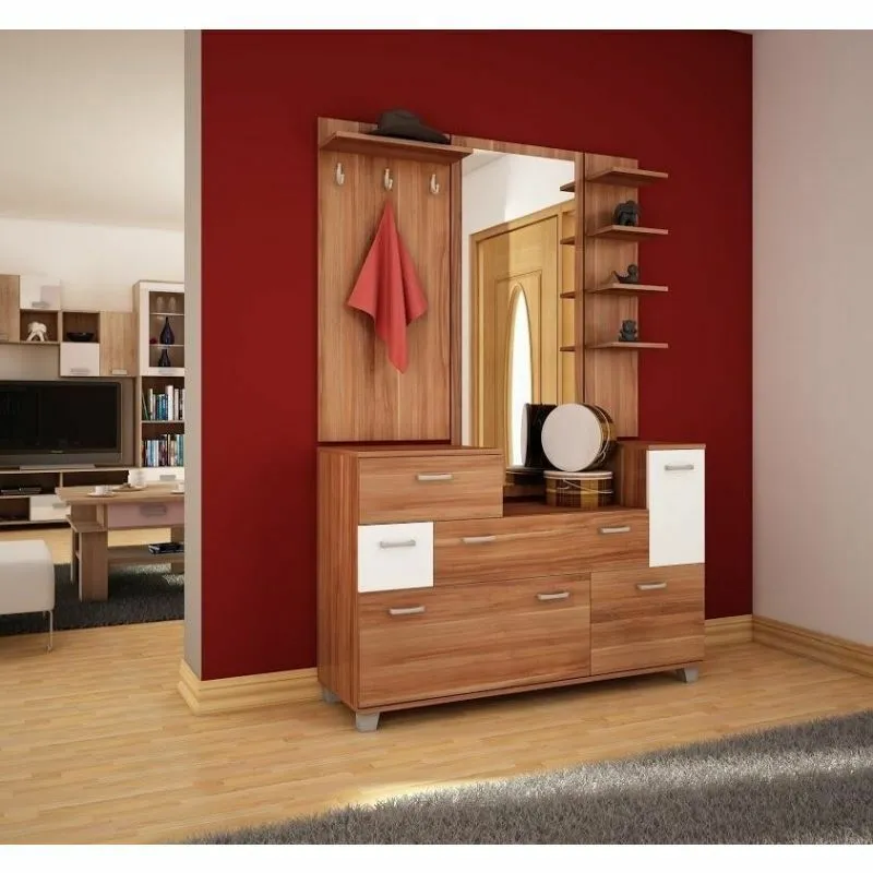 BA-GS115801-4 Modernus prieškambario komplektas Grand su veidrodžiu ir spinta
