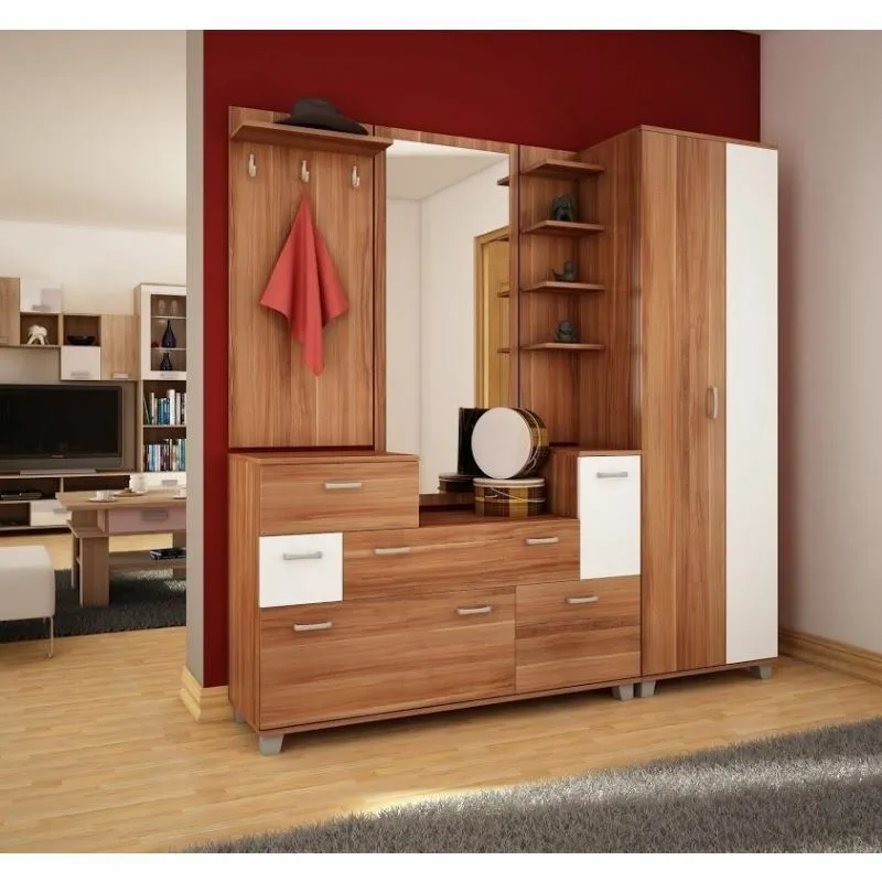 BA-GS115802-4 Prieškambario komplektas Grand su veidrodžiu ir spinta
