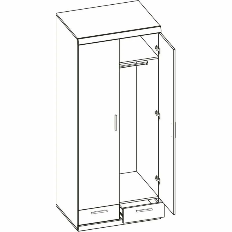 BA-GS126582-2 Moderni Spinta Imperial 20 su elegantiškais durelių fasadais