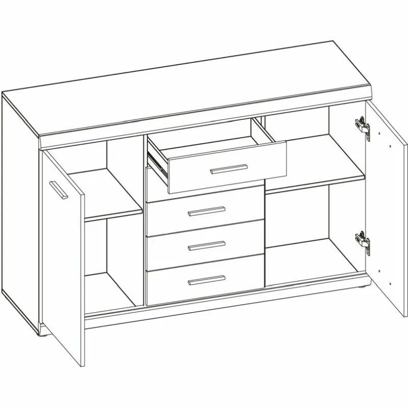 BA-GS126585-2 Elegantiška komoda Imperial 41 su dekoratyvinėmis detalėmis