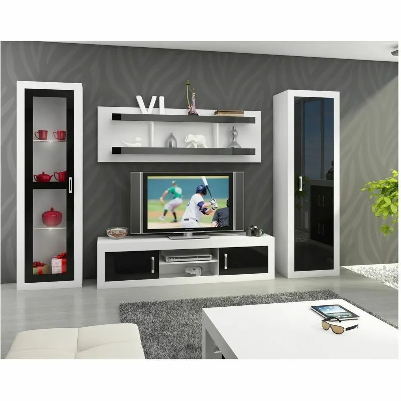 BA-GS133416-6 Moderni sekcija Verin 4 su vitrininėmis spintelėmis