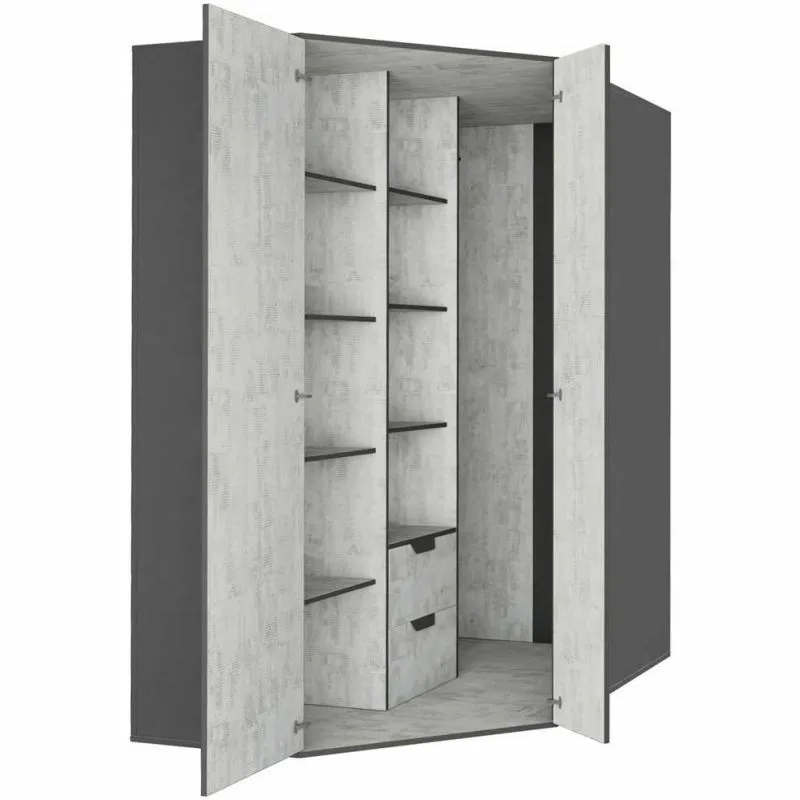 BA-GS133606-2 Moderni Spinta Nano NA1 su dviem durimis ir lentynomis