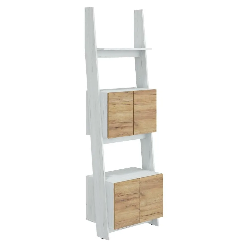 BA-GS138448-3 Juoda metalinė lentyna Rack RAC-05 su medinėmis lentynomis