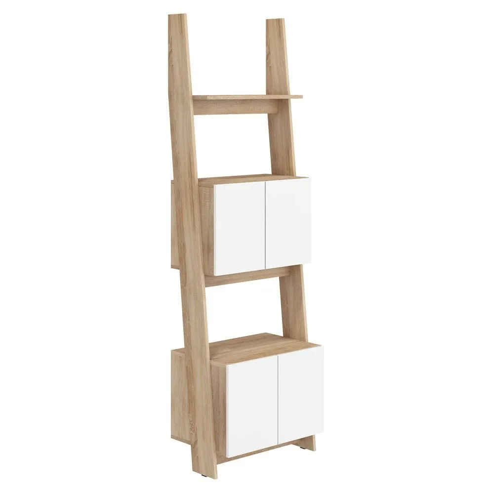 BA-GS138448-6 Juoda metalinė lentyna Rack RAC-05 su medinėmis lentynomis