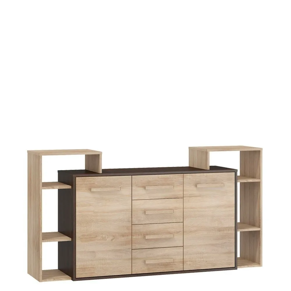 BA-GS138468-2 Moderni komoda Rio 2D4S su stalčiais ir durelėmis