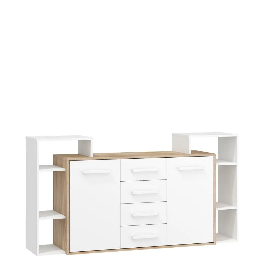 BA-GS138468-3 Moderni komoda Rio 2D4S su stalčiais ir durelėmis