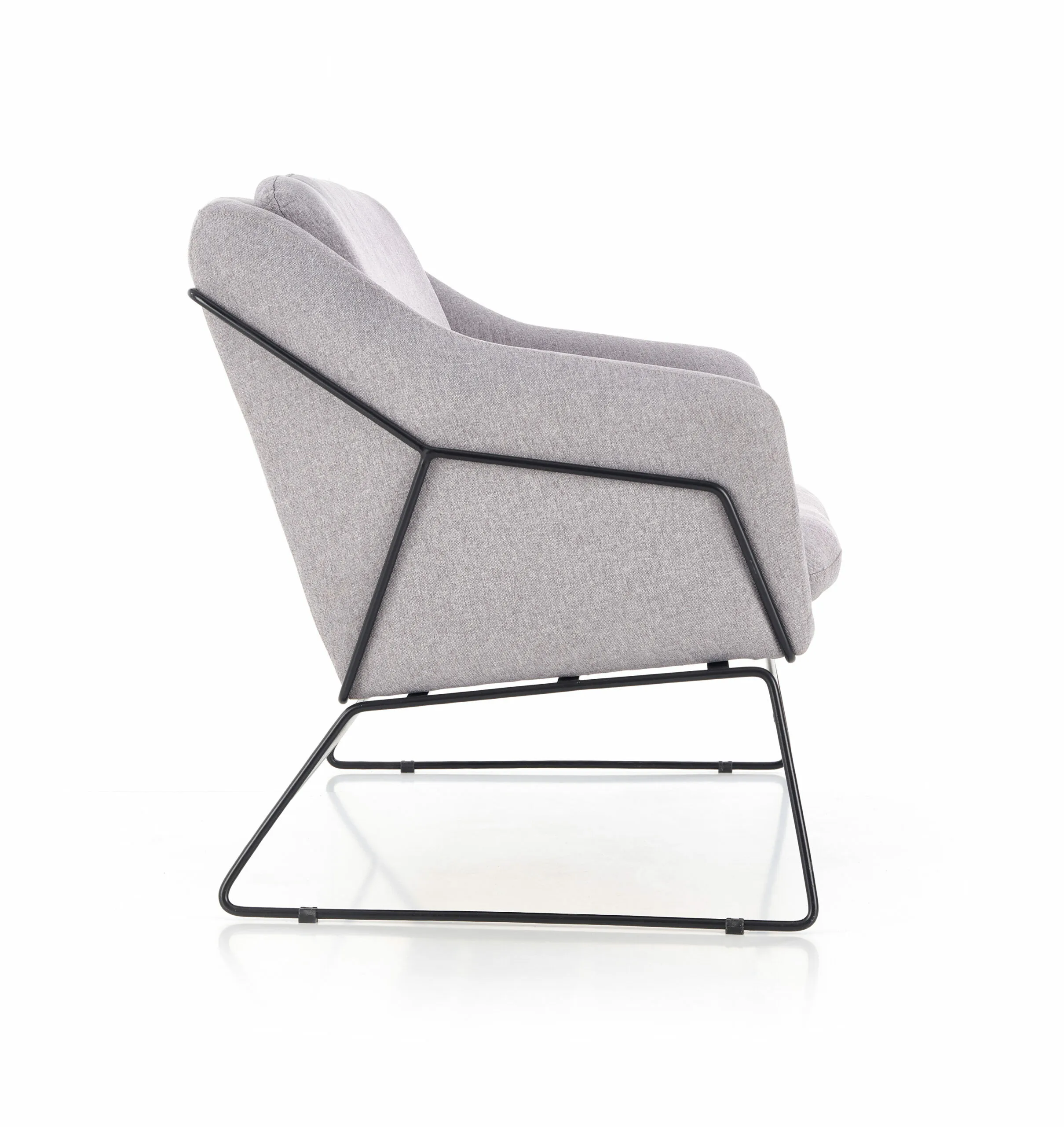 BA-HA105413-4 Modernus fotelis HA105413 su elegantišku dizainu ir minkštu apmušalu