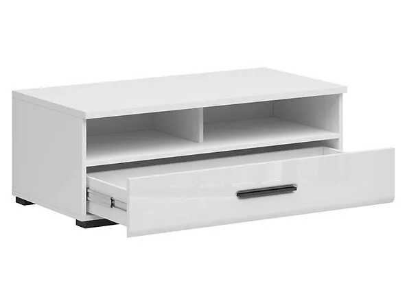 BA-IK100474-3 Modernus TV staliukas su lentynomis ir stalčiumi svetainėje