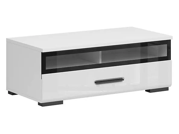 BA-IK100475-2 Modernus TV staliukas su stalčiumi ir atviromis lentynomis