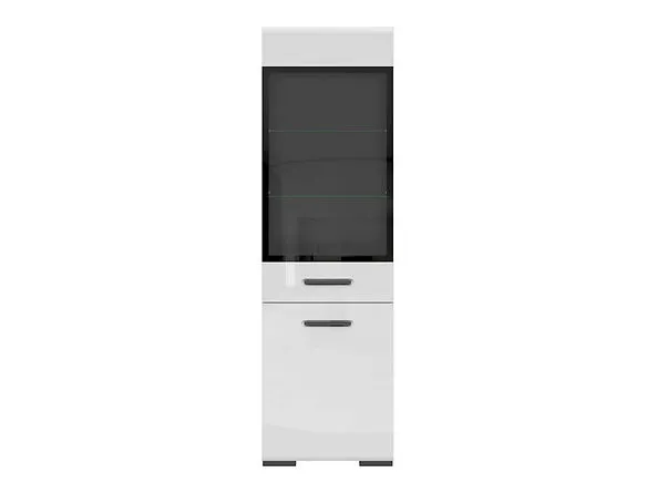 BA-IK100477-2 Balta lentyna 1W1D su dviem skyriais moderniam interjerui