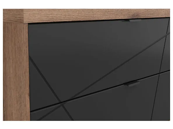 BA-IK100516-4 Modernus TV staliukas su stalčiais ir dekoratyviu raštu