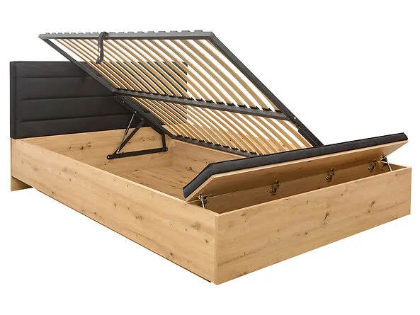 BA-IK100528-3 Moderni lauko sofa su tamsiomis pagalvėlėmis ir mediniu pagrindu