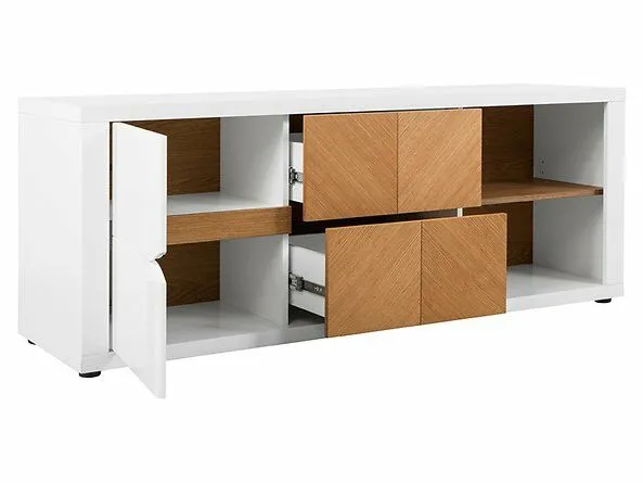 BA-IK100569-3 Modernus TV staliukas 1D2S-BIP/DNA su stalčiais