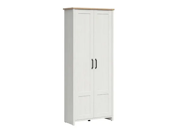 BA-IK100575-2 Balta dviejų durų spinta SZF2D/85-APW su lentynomis