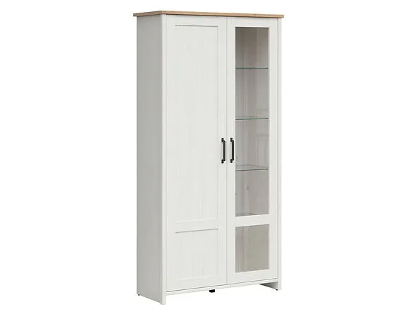 BA-IK100581-2 Balta pakabinama lentyna 1D1W-APW su dekoratyvine durele