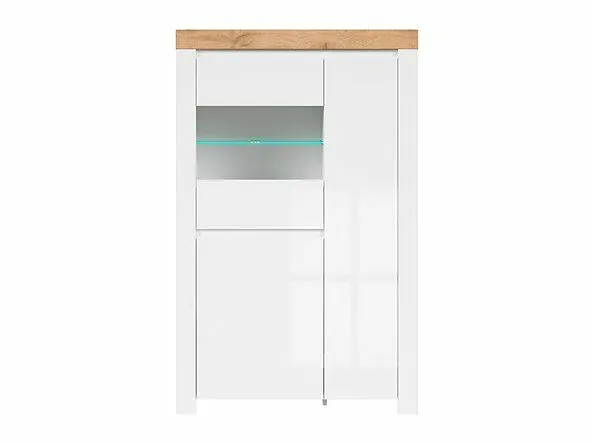 BA-IK100612-3 Balta lentyna 2D1W su dviem durelėmis ir skyriumi