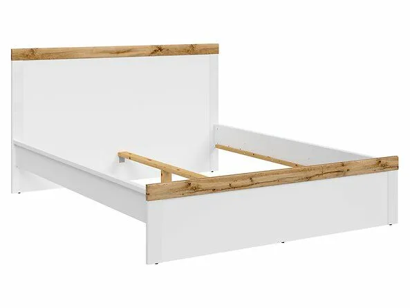 BA-IK100623-2 Baltas LOZ/160-BI/DWO lovos modelis moderniam miegamajam